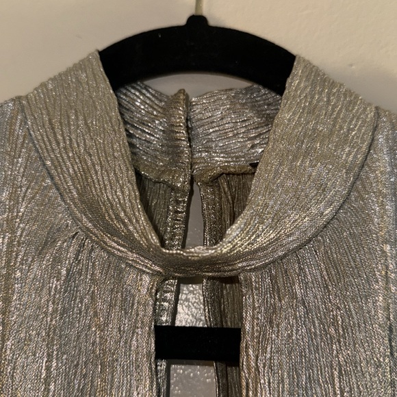 New Express Metallic Banded Hem Choker Tank Top - Picture 6 of 15